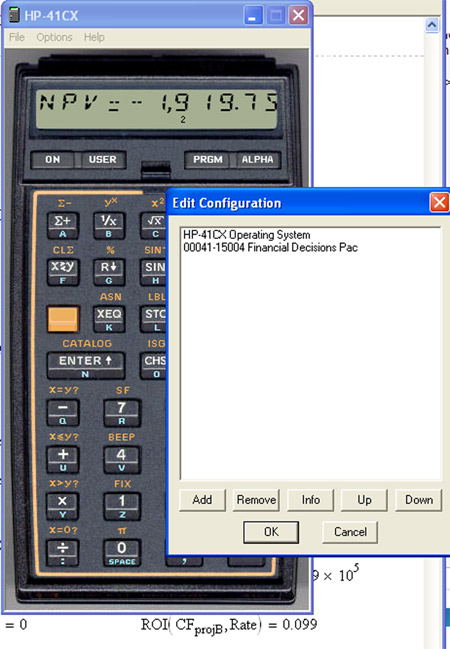 The HP-41CX scientific calculator with Financial Pac added - 1 of many software solutions for this great computing device